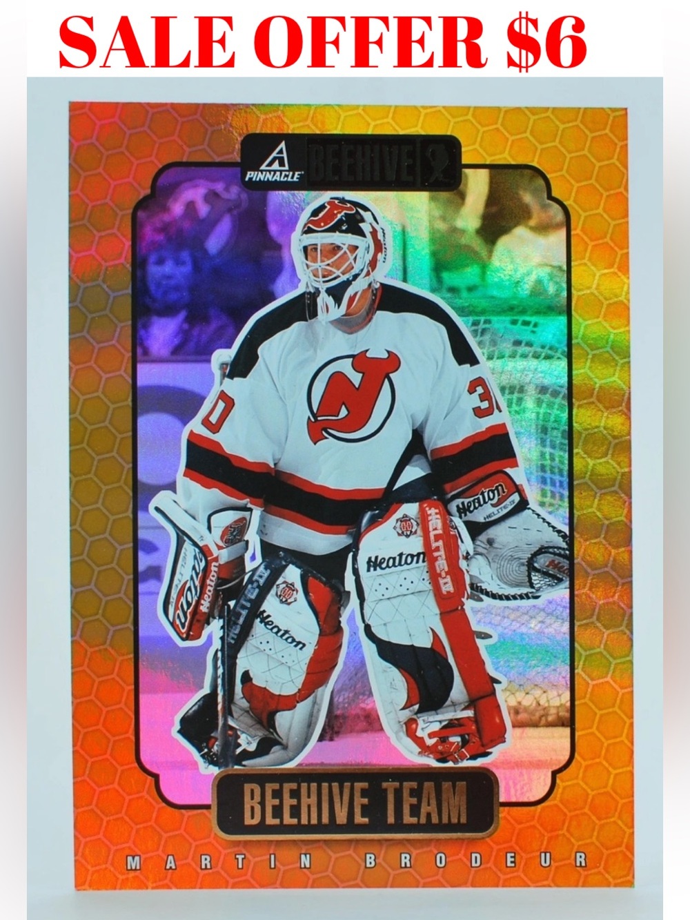 Martin Brodeur 1997/98 Beehive Gold Jumbo New Jersey Devils 5x7 Hockey Car